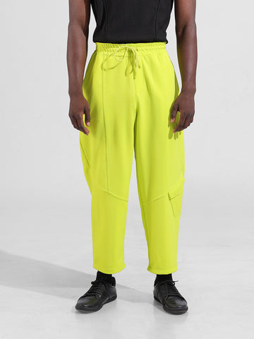 Men Cyber Lime Wide Leg Fit  Solid Trouser