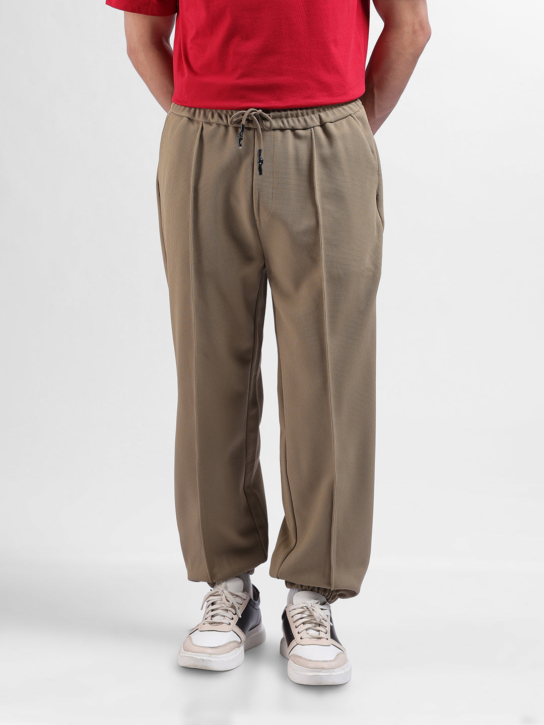 Men Elmwood Loose Fit  Solid Joggers