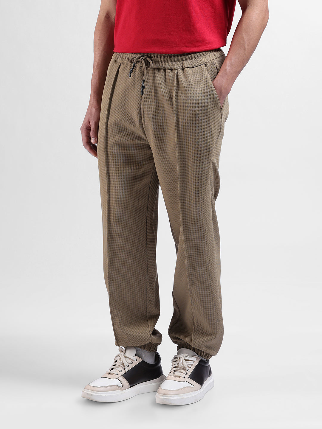 Men Elmwood Loose Fit  Solid Joggers