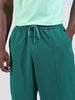 Men's Green Relaxed Fit Sports Joggers