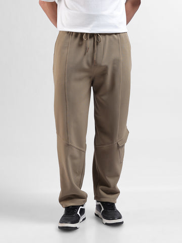 Men's Grey Relaxed Fit Sports Joggers