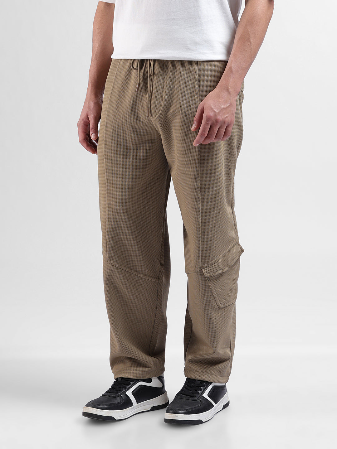 Men's Grey Relaxed Fit Sports Joggers