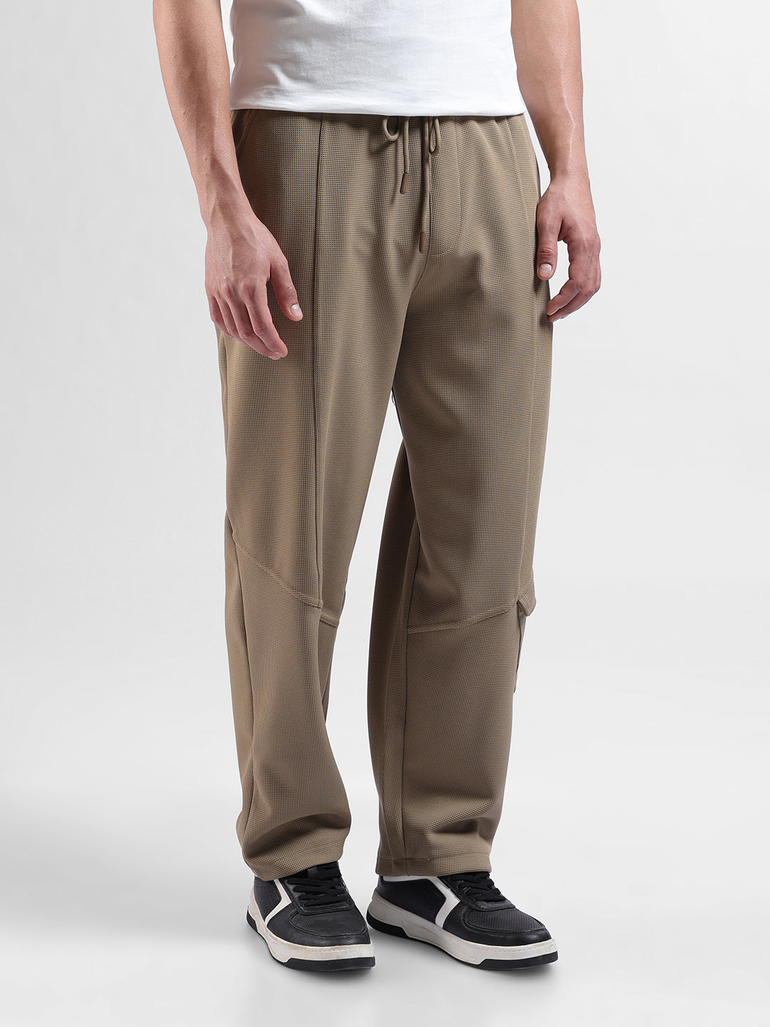 Men's Grey Relaxed Fit Sports Joggers