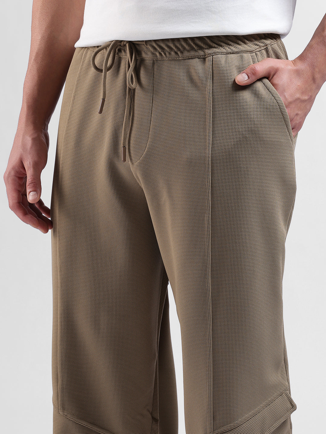 Men's Grey Relaxed Fit Sports Joggers