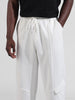 Men's White Relaxed Fit Sports Joggers