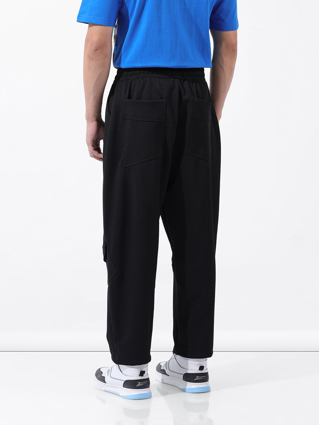 Men's Black Relaxed Fit Sports Joggers