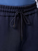Men's Blue Relaxed Fit Textured Shorts