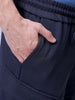 Men's Blue Relaxed Fit Textured Shorts