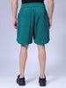 Men's Green Relaxed Fit Solid Shorts