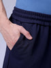 Men's Navy Relaxed Fit Solid Casual Shorts