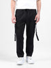 Men Black Relaxed Tapered Fit  Solid Cargo
