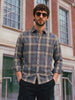 Men's Green Slim Fit Checkered Casual Shirt