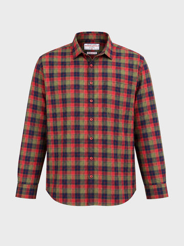 Men's Multicolor Regular Fit Checkered Casual Shirt