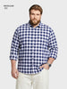 Men's White Regular Fit Checkered Casual Shirt
