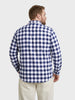 Men's White Regular Fit Checkered Casual Shirt
