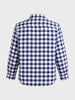 Men's White Regular Fit Checkered Casual Shirt
