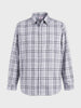 Men's Grey Regular Fit Checkered Casual Shirt