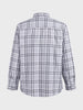 Men's Grey Regular Fit Checkered Casual Shirt