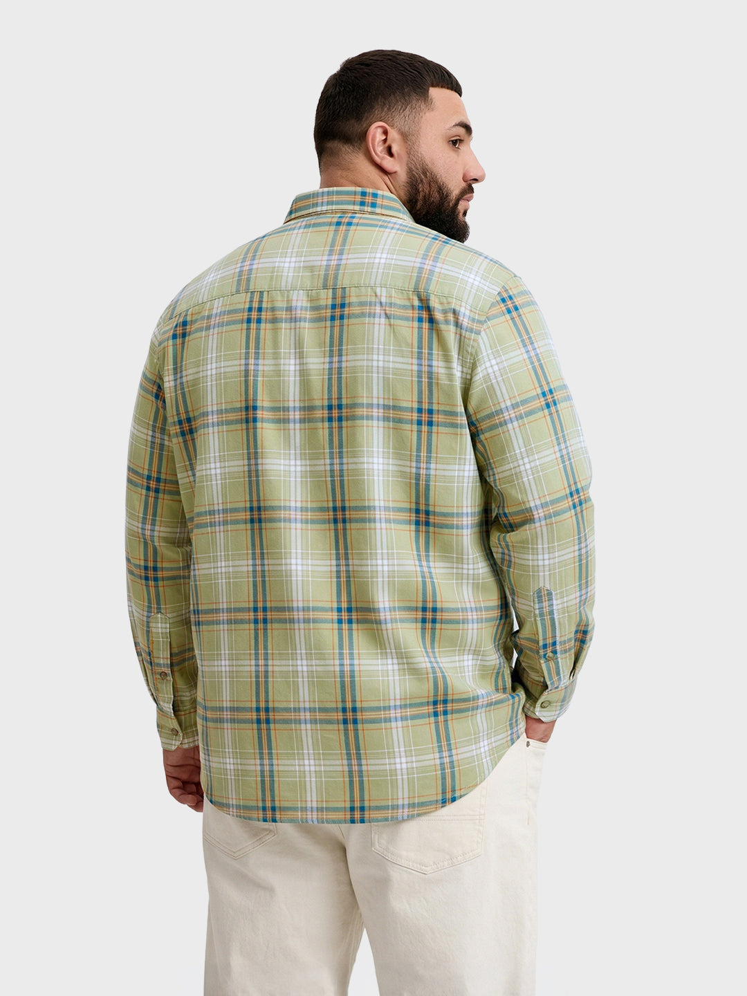 Men's Green Regular Fit Solid Casual Shirt