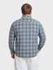 Men's Grey Regular Fit Checkered Casual Shirt