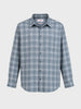 Men's Grey Regular Fit Checkered Casual Shirt