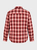 Men's Red Regular Fit Checkered Casual Shirt