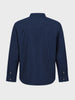 Men's Navy Blue Regular Fit Solid Casual Shirt