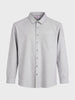 Men's Grey Regular Fit Solid Casual Shirt