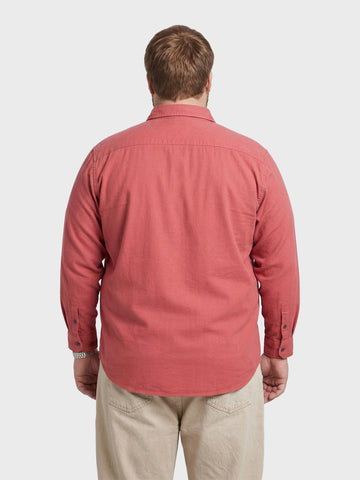 Men's Pink Regular Fit Solid Casual Shirt
