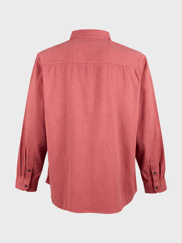 Men's Pink Regular Fit Solid Casual Shirt