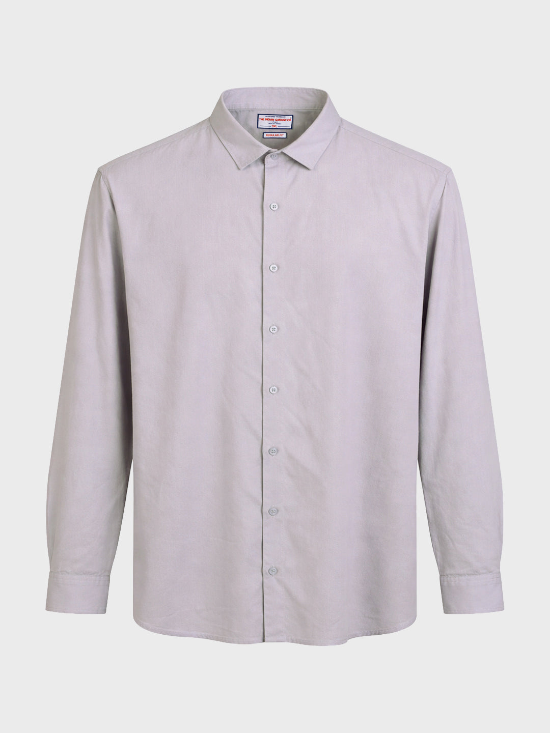 Men's Purple Regular Fit Solid Casual Shirt