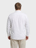 Men's White Regular Fit Solid Casual Shirt