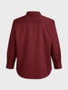 Men's Maroon Regular Fit Solid Casual Shirt