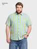Men's Green Regular Fit Checkered Casual Shirt