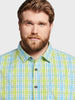 Men's Green Regular Fit Checkered Casual Shirt