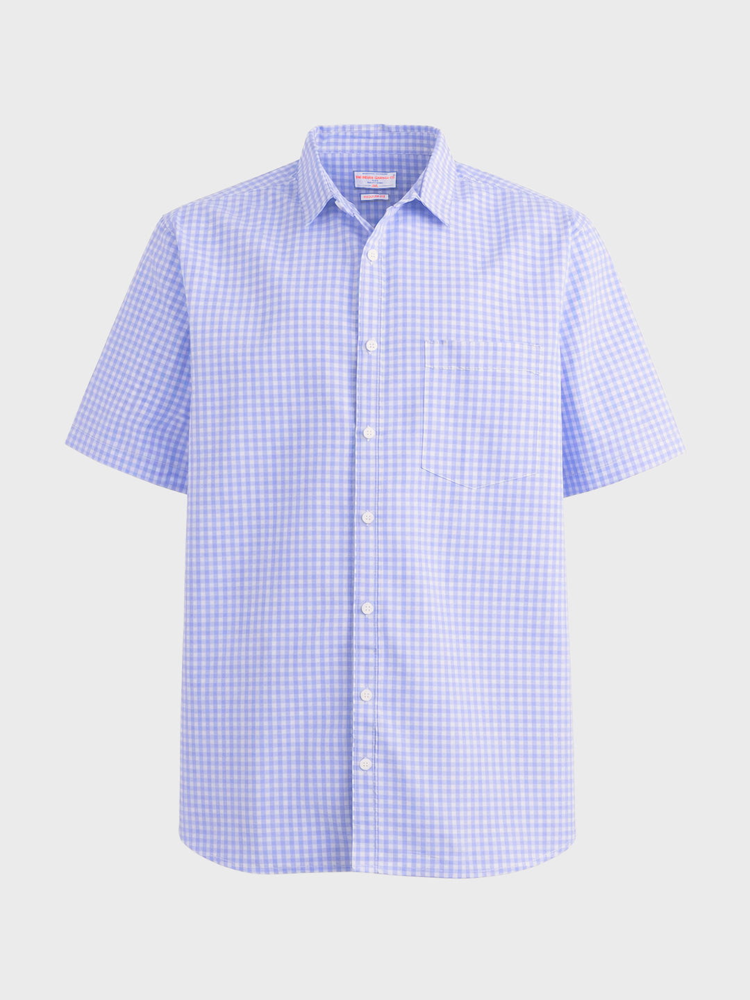 Men's Blue Regular Fit Checkered Casual Shirt