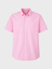 Men's Pink Regular Fit Striped Casual Shirt