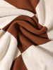 Men's Brown Oversized Fit Textured Flat Knit T-Shirt