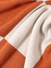Men's Orange Oversized Fit Textured Flat Knit T-Shirt