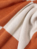 Men's Orange Oversized Fit Textured Flat Knit Polo T-Shirt