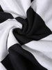 Men's Black Oversized Fit Textured Flat Knit T-Shirt