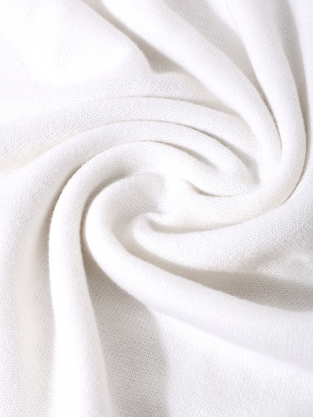 Men's Cream Slim Fit Textured Flat Knit T-Shirt