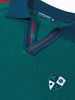 Men's Green Slim Fit Textured Flat Knit T-Shirt