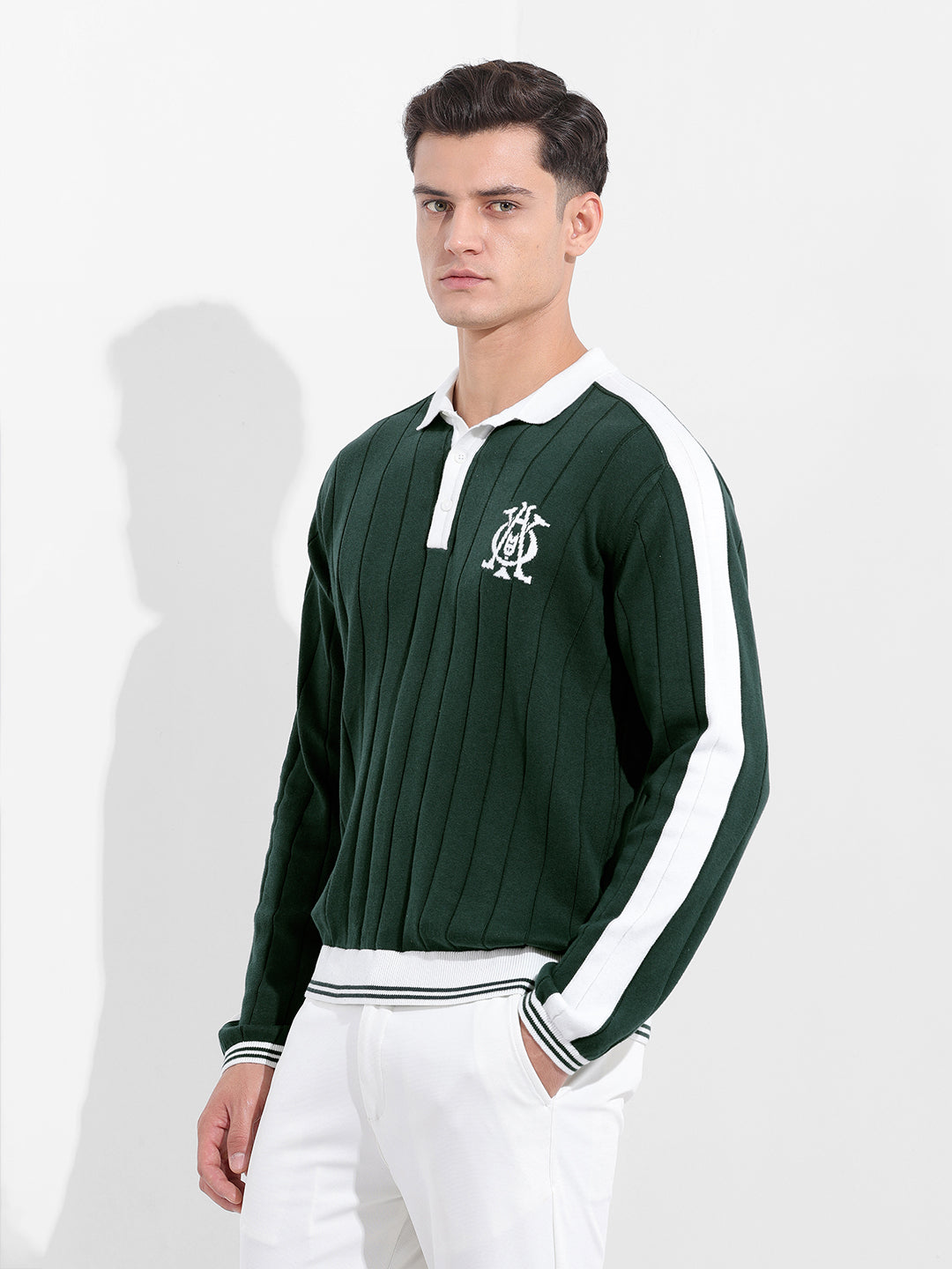 Men's Green Oversized Fit Old Money T-Shirt