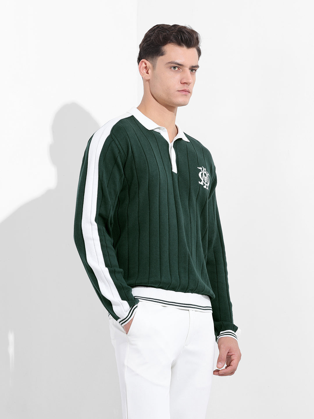Men's Green Oversized Fit Old Money T-Shirt