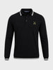 Men's Black Slim Fit Textured Flat Knit T-Shirt