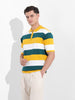 Men's Yellow Oversized Fit Polo Power T-Shirt