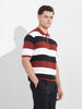 Men's Black Oversized Fit Polo Power T-Shirt