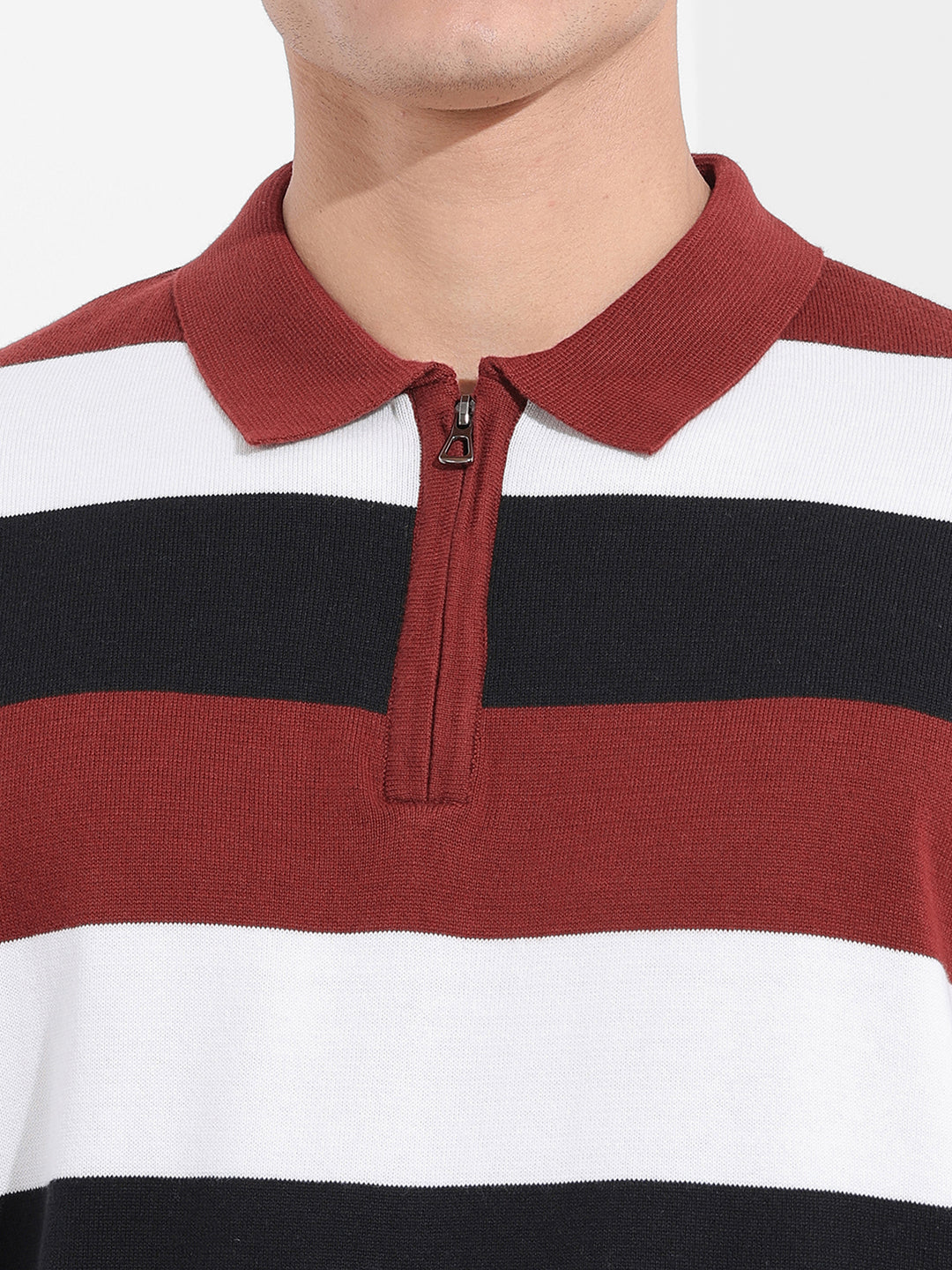 Men's Black Oversized Fit Polo Power T-Shirt