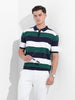 Men's Blue Oversized Fit Polo Power T-Shirt